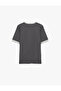 Cotton Regular Fit Short Sleeve Color Contrast Crew Neck Printed T-Shirt - 4