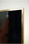 Modern Abstract Anthracite and Gold Themed Glass Table - Gold Metal Framed Table for Home, Business, and School - 4