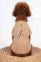 100% Organic Cotton Fabric Dog Outfit, Hands Beige