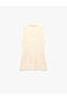 X Melis Ağazat - Asymmetrical Cut Double-Breasted Draped Long Vest with Tie Detail - 6