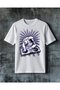 Astronaut Dj Music Tournament Printed Oversize T-Shirt