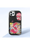 Black Silicone Case Compatible with iPhone 11 Pro with Shock-Absorbing Camera Protections