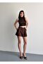 Belt Detailed Pleated Shorts - 2