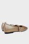 Banded Belted Lightweight Comfortable Stylish Business Office Daily Women's Ballerinas Gold - 6