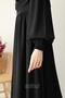Hifa Balloon Sleeve Dress Shawl Gift Set Black - 4