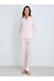 Women's Patterned S-Xl Pajama Set - Powder