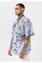 Patterned Ribbed Oversize Shirt - 3