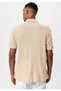 Polo neck knitted short sleeve men's shirt - 5
