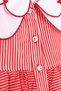 My Little Girl's Collar Detailed Heart Embroidery Chiffon Tulle Spring Dress - Red - 5