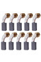 10pcs 6X10X15mm Carbon Brushes For CB104 CB106 CB116 Planer For Circular Saws Chop Saws Angle Gri...