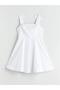 Square Neckline Waist-Slit Poplin Mini Dress (S5) - 5