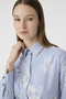 Striped Belted Shirt Dress Blue Tunic 1616 - 6