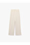 Bürümcük Fabric High Waist Loose Straight Leg Pants - 3