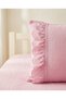 100% Cotton Muslin Elastic Single Bed Sheet and Scalloped Pillowcase Set 90X190 cm - 2