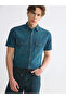 Green Regular Fit Men's Jean Shirt - 8