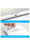 WHITE Car Interior Makeup Mirrors Sun Visor Plate LED Mirror for Girls Women Rechargeable Fill Light - 5