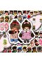 Bandai 80pcs Monchhichi Cartoon Graffiti Decoration Car Trunk Mobile Phone Case Notebook Sticker - 7