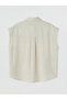 Lcw Everyday Beige Textured Muslin Women's Shirt - 6