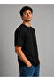 Basic Oversize Black Men's T-Shirt – Comfortable Fit Premium Basic Tshirt - 2