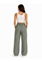 Keten Summer Pocketed Drawstring Loose Fit Trousers with Elastic Waist - 2