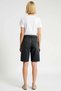 Women's High Waist Bermuda Straight Denim Pipe Leg Short Length Rigid Woven Summer Season Modern - 5