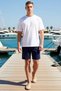 Men's Plus Size Shorts High Waist Plain Pattern Short Length Woven Look Pipe Leg