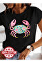 Colorful crab print premium oversize t-shirt