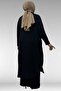 67048 Plus Size Pati Snowflake Accessory Detailed Airobin Pants Suit - Black - 6