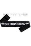 "King" Written Silver Color Stone Birthday Crown and "Birthday King" Written Black Belt - Men's Birthday g - 4