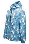 . Men's Water and Wind Resistant Chest Zipper Hidden Pocket Sports Raincoat - 2