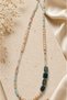 Natural Stone & Certified Pearl Handmade Design Necklace – Variscite, Agate, Crystal Quartz - 3