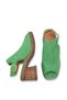 Women's Heeled Sandals 00121815 Green Suede - 5