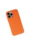 Apple iPhone 14 Pro Case Nano Velvet Silicone - Orange - 3