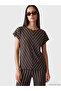 Original Oval Collar Striped Women's T-Shirt