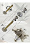 Luxury Porcelain 3-Piece Presentation Set with Gold Feet & Handles Serving Sets - 2