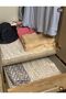 Shelf Depth 60 cm X 5 Mt Luxury Satin Quilted Shelf Cover with Free Installation - Drawer Cover - Wardrobe Cover - White & Cream - 8