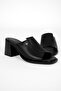 Adapt Women's Genuine Leather Blunt Toe Heeled Slippers B4640 - 3