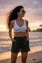 Women's Comfort Casual Summer Shorts with Elastic Waist