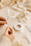 White Flower Making Kit 1.5 mm 60 cm Floral Wire 40 m White Floral Tape 20 Pieces Artificial Flower Seeds - 5