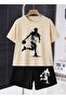 Summer Children's T-Shirt Shorts Unisex (Ball Playing Man)