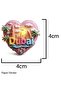 Custom Paper Sticker Labels 4x4 cm Diecut – Half Cut Sheet Stickers – 35 PCS – Printable Adhesive Labels for Packaging, Branding, Gifts & Business Use (4x4 35qty 2D stickers)