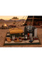 طقم عزبة الشاي للرحلات - اخضر بني - CM-43026S - 5