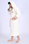 Men's Hooded Embroidered Bamboo Cotton Sport Model Soft Absorbent Luxury Bathrobe - 4