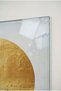 Black and Gold Circular Abstract Modern Decorative Tempered Glass Painting - Painting for Business, Home and School - 4