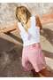 Girl's Striped Shorts Red - 5