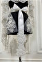 White Luxury Vip Deluxe Bridal Veil Set, Henna Night Veil 6 Piece Full Set - 5
