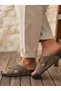 Unisex Suede Slippers with Cross Straps and Non-Slip Sole Modern Daily Slippers - 3