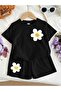 Summer Children's T-Shirt Shorts Unisex (Daisy Print)