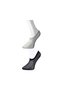 Glb-Stl41414 Black and Gray Women's Invisible Socks 3 Pairs - 2