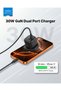 BTC-42 30W GaN USB + USB-C Wall Fast Charger with 60W Type-C Cable – Dual Port PD Fast Charging Adapter - Black - 2